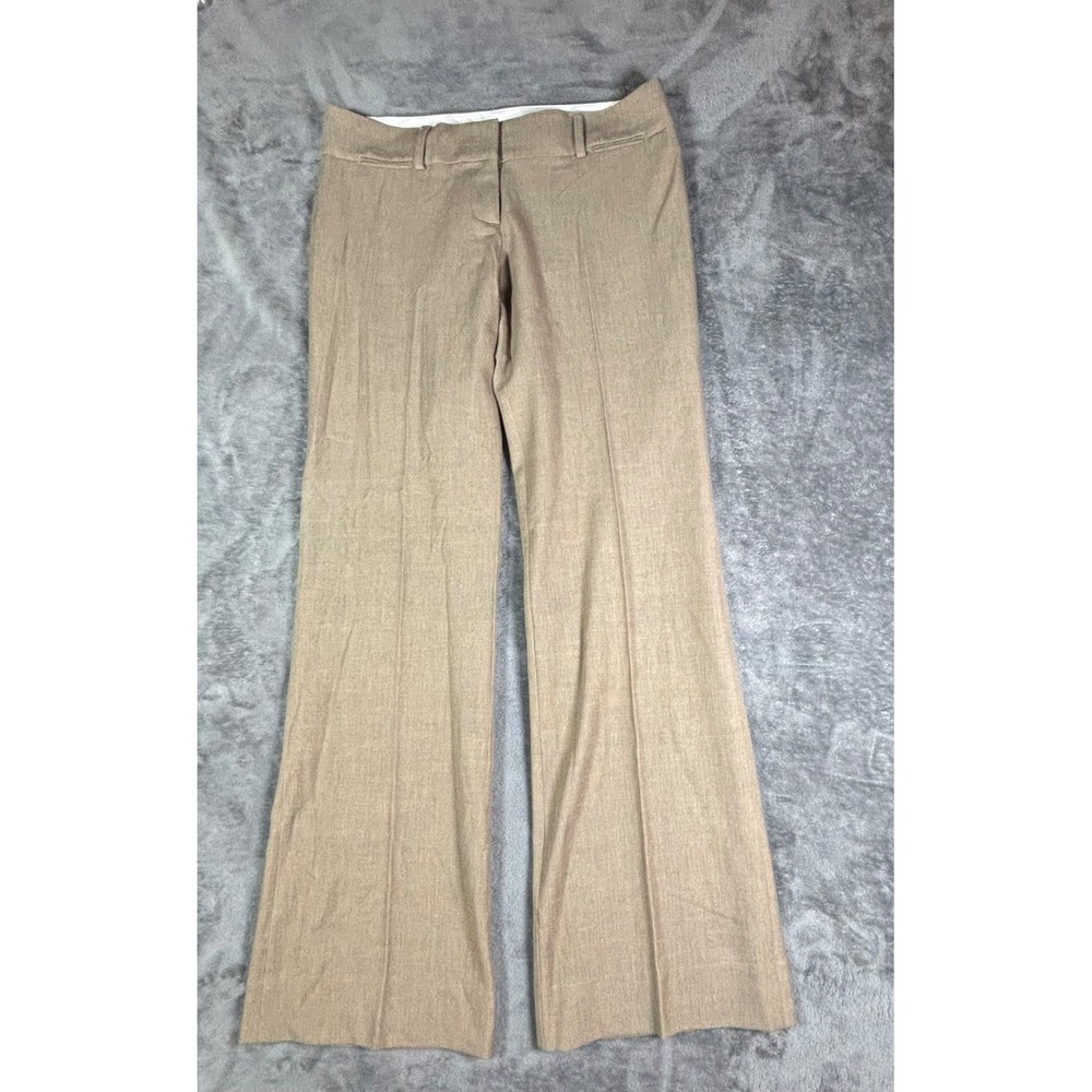 Ann Taylor LOFT Marisa Trouser Tan Khaki Wide Leg Dress Pants Size 4 - Picture 2 of 11